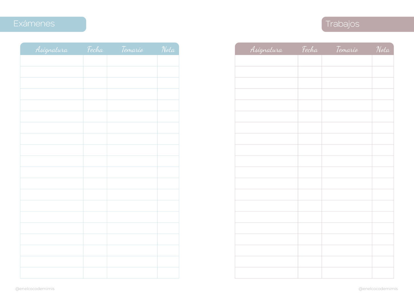Agenda escolar 25-26 - Versión digital (PDF descargable)