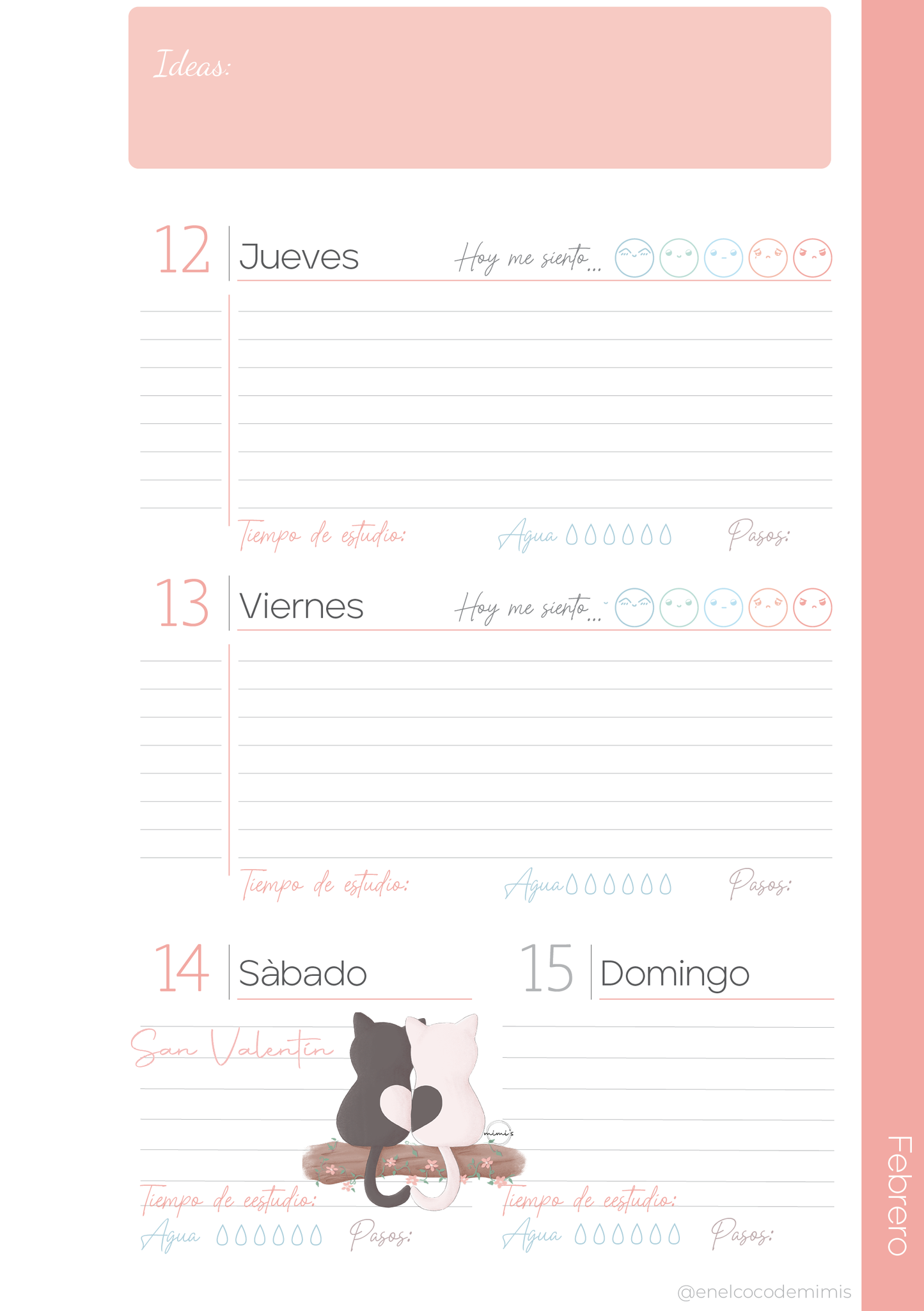 Agenda escolar 25-26 - Versión digital (PDF descargable)