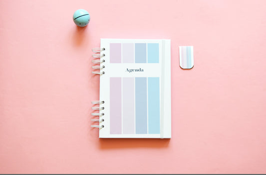Agenda escolar 2025- 2026 semana vista - Diseño tonos pastel