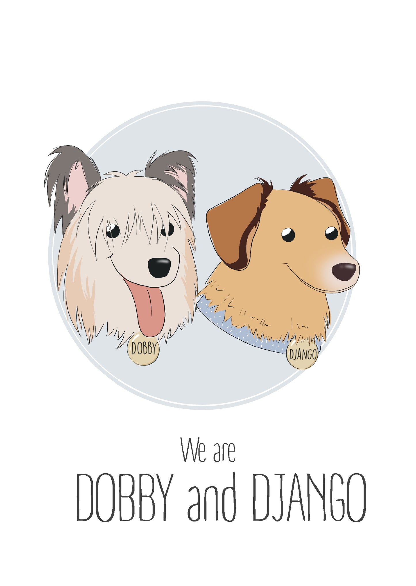 Dog's World - Ilustración personalizada de tu mascota