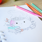 Libreta para colorear - Halloween