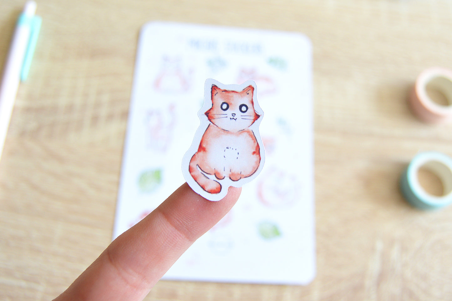 Michis stickers - Pegatinas de gatos