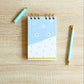 Libreta To do list - Portada estampado flores con toques dorado