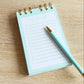 Libreta To do list - Portada estampado flores con toques dorado