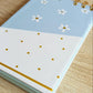 Libreta To do list - Portada estampado flores con toques dorado