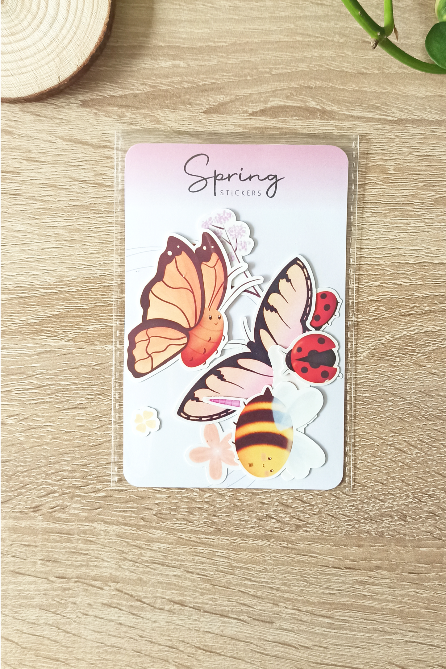 Spring stickers - pegatinas bichitos