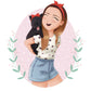 Ilustración personalizada con mascota