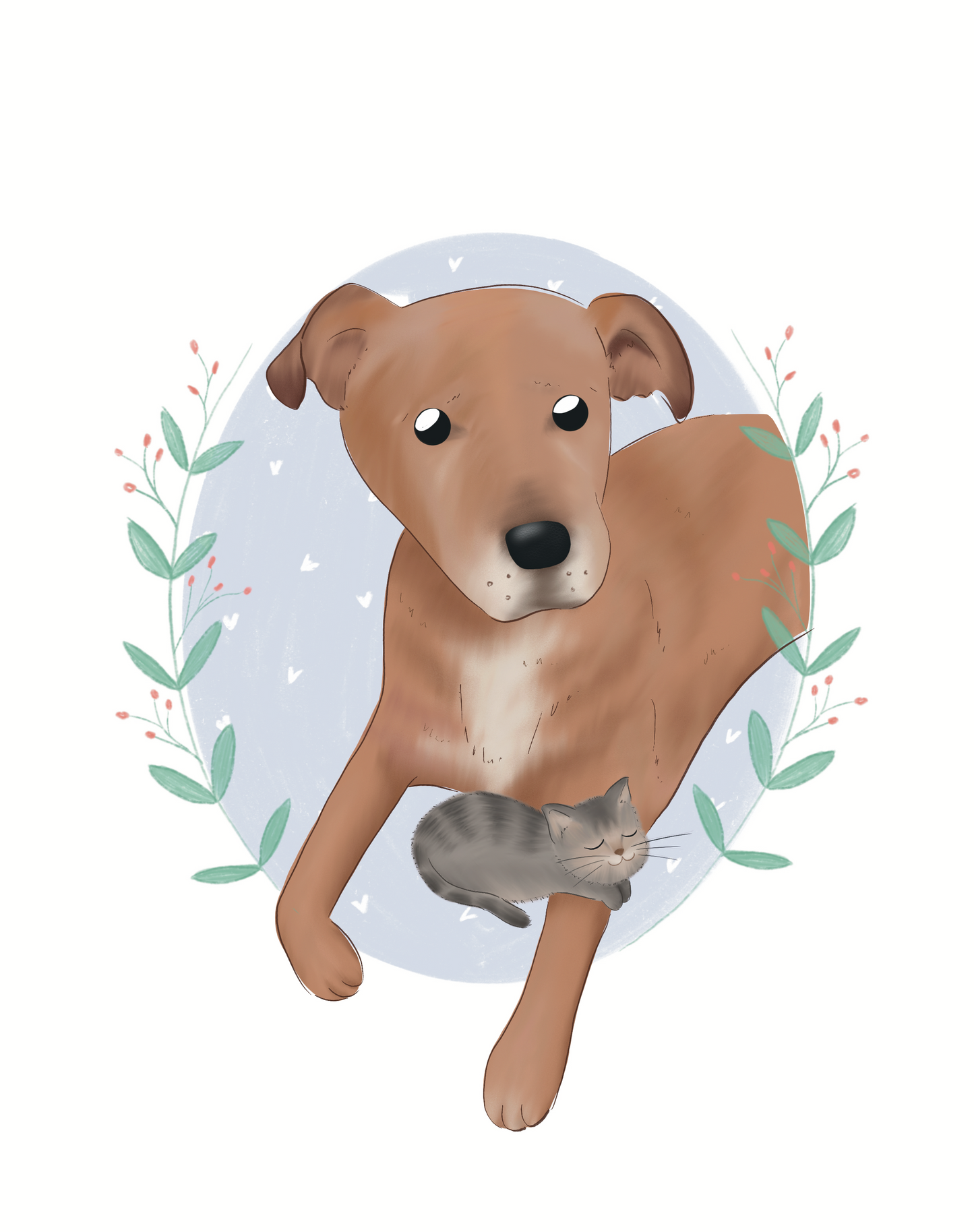 Ilustración personalizada con mascota