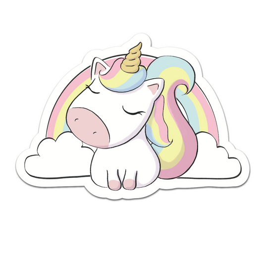 Imán unicornio arcoiris